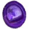 Decorative purple agate slice - 0