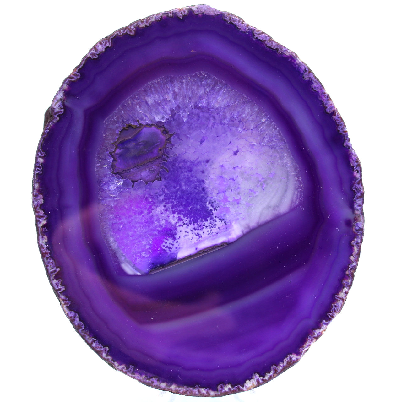 Decorative purple agate slice