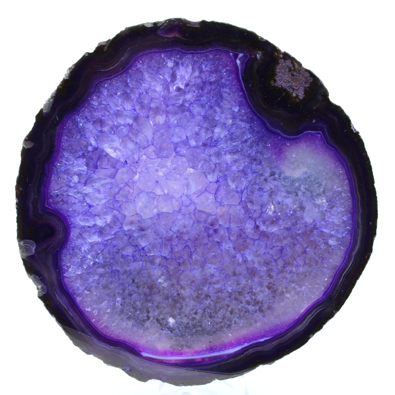 Purple agate decoration