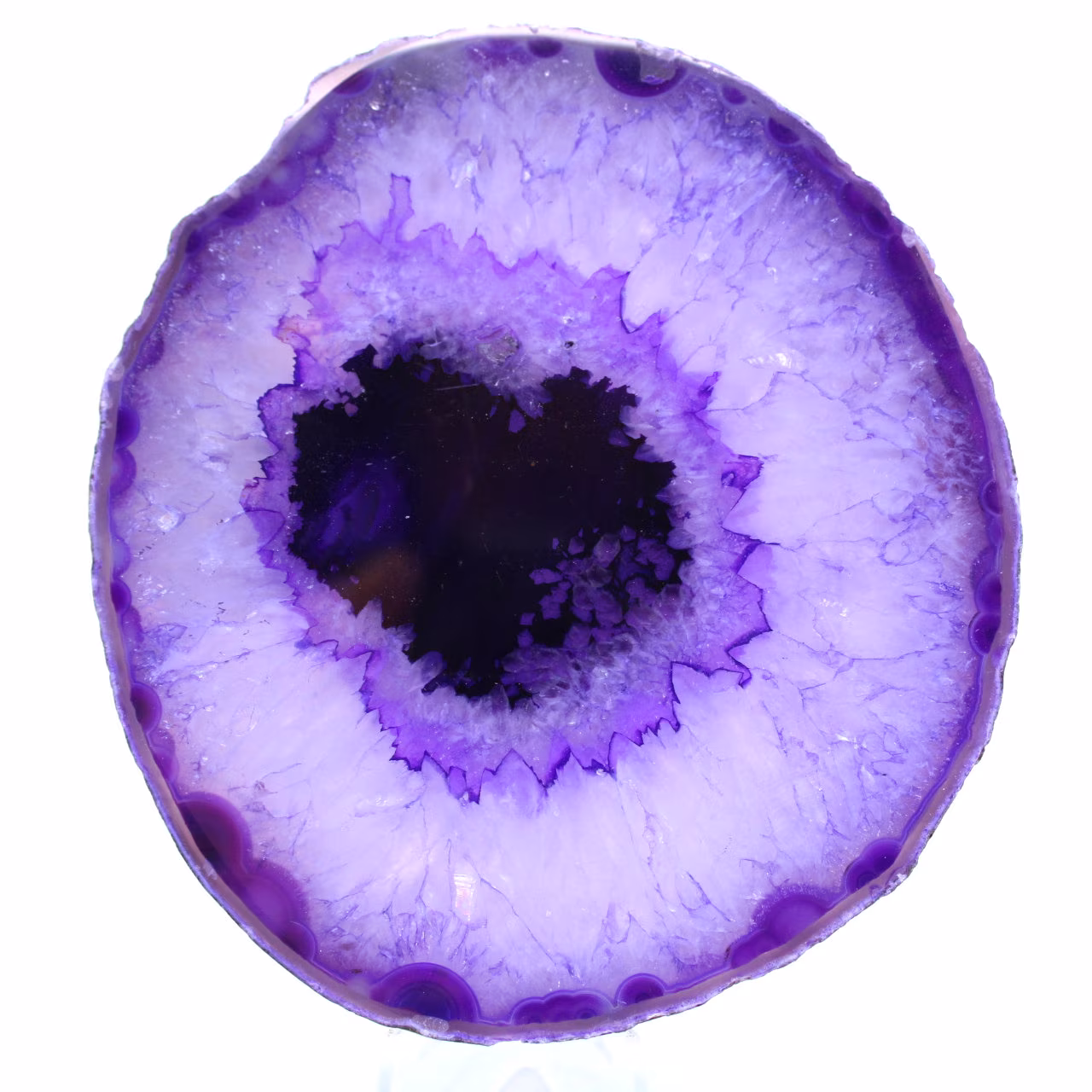 Mineral purple agate decoration