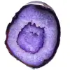 Violet agate stone from Brazil - 0