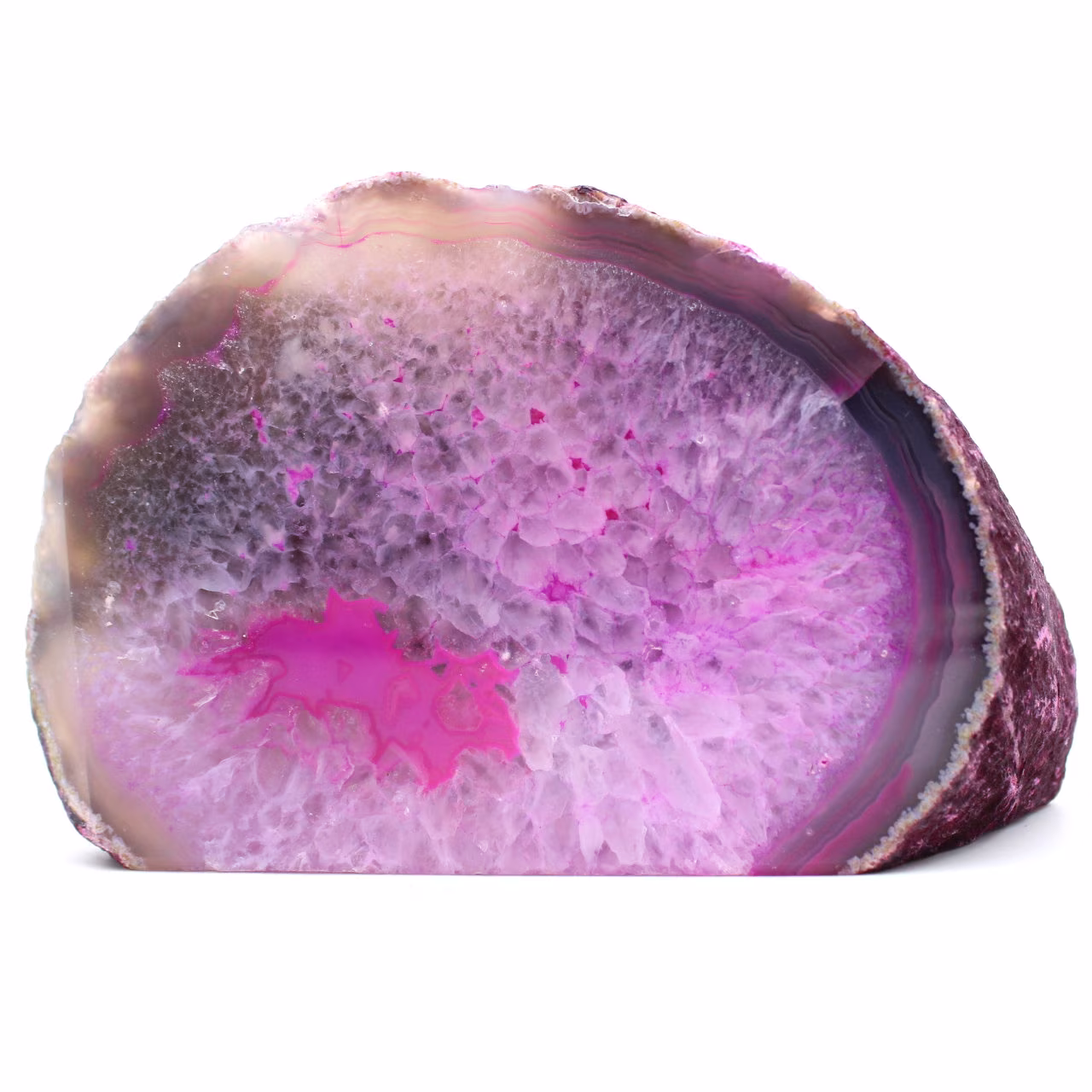 Pink agate decoration