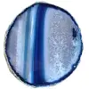 Mineral blue agate decoration - 0