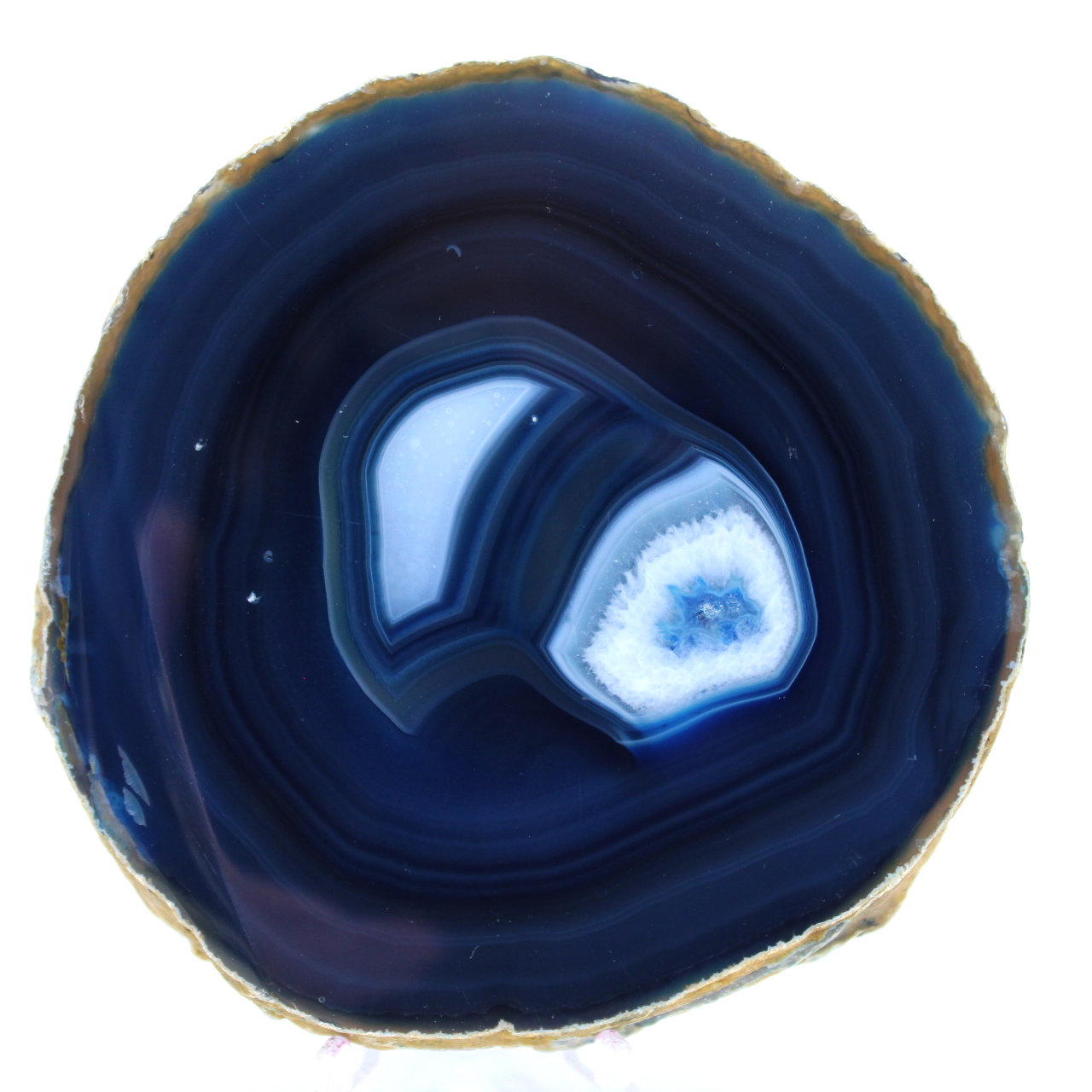 Blue agate decorative stone
