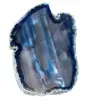 blue agate stone from brazil - 0
