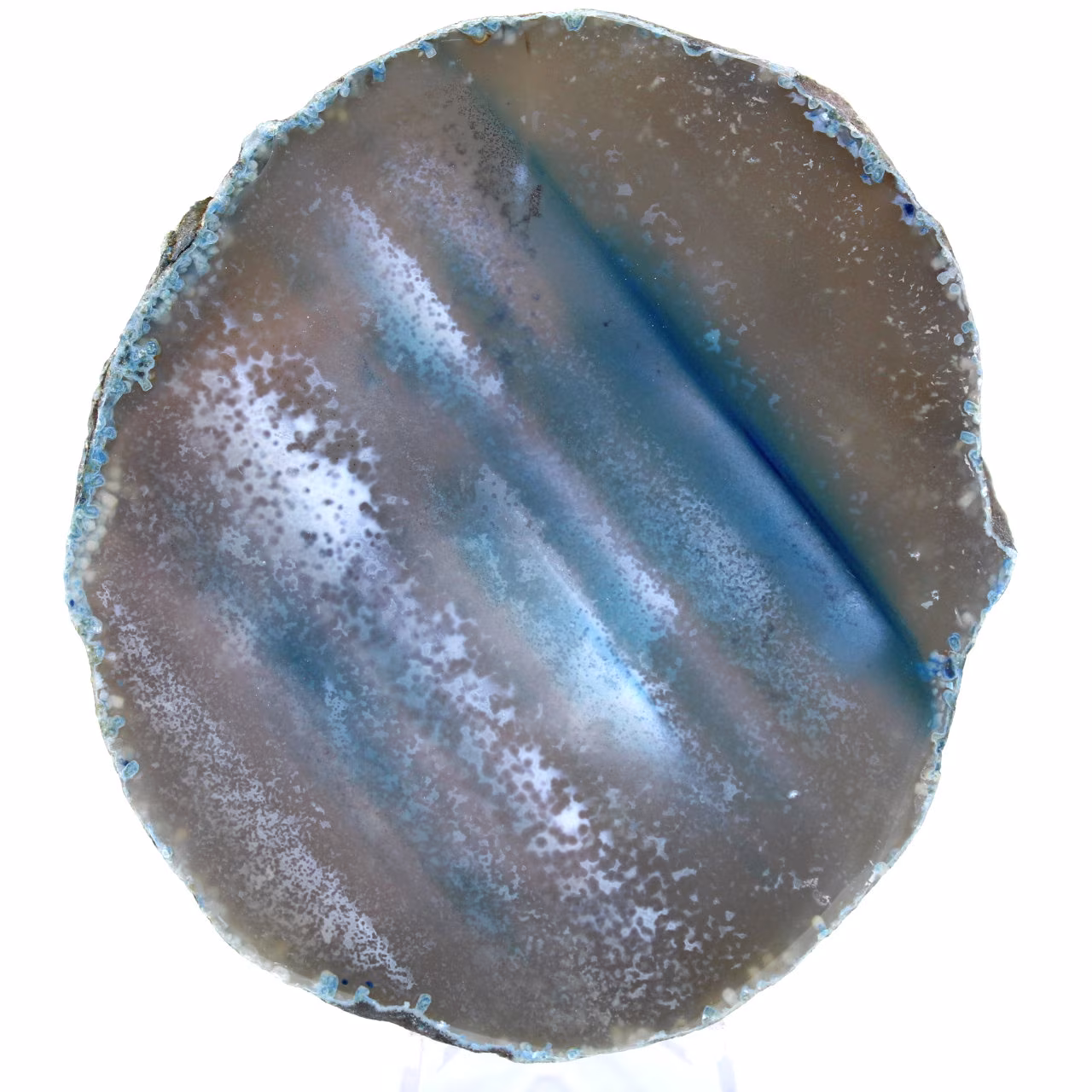 Brazil blue agate slice