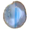 Blue agate decorative stone - 0
