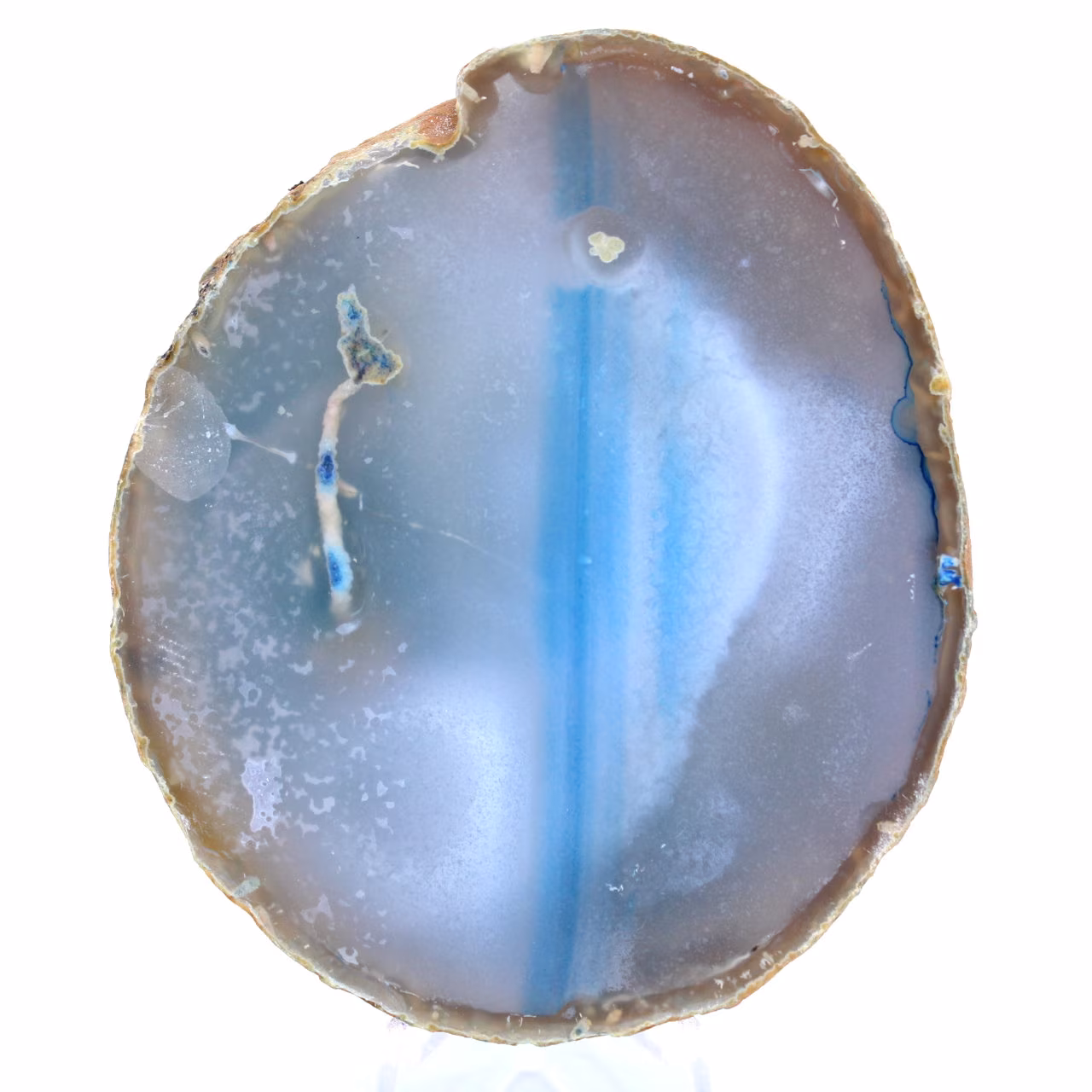 Blue agate decorative stone
