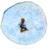 blue agate stone from brazil - 0