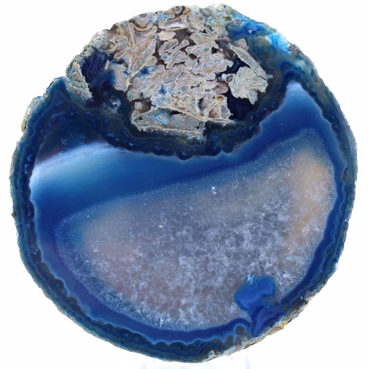 Brazil blue agate slice