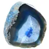 Blue agate decorative stone - 0