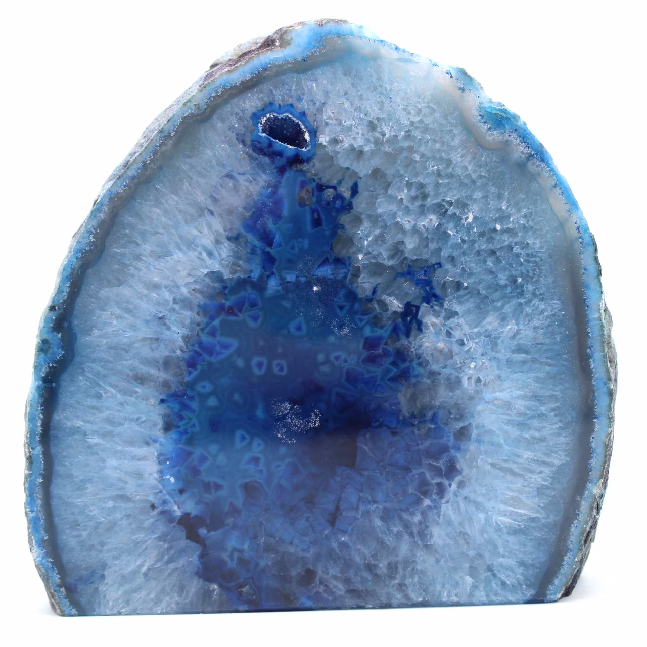 Blue agate decorative stone