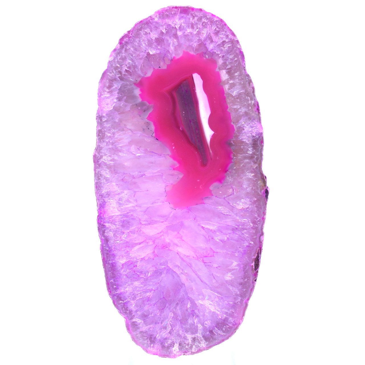 Pink agate decoration