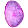 pink agate stone - 0
