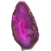 Decorative pink agate slice - 0