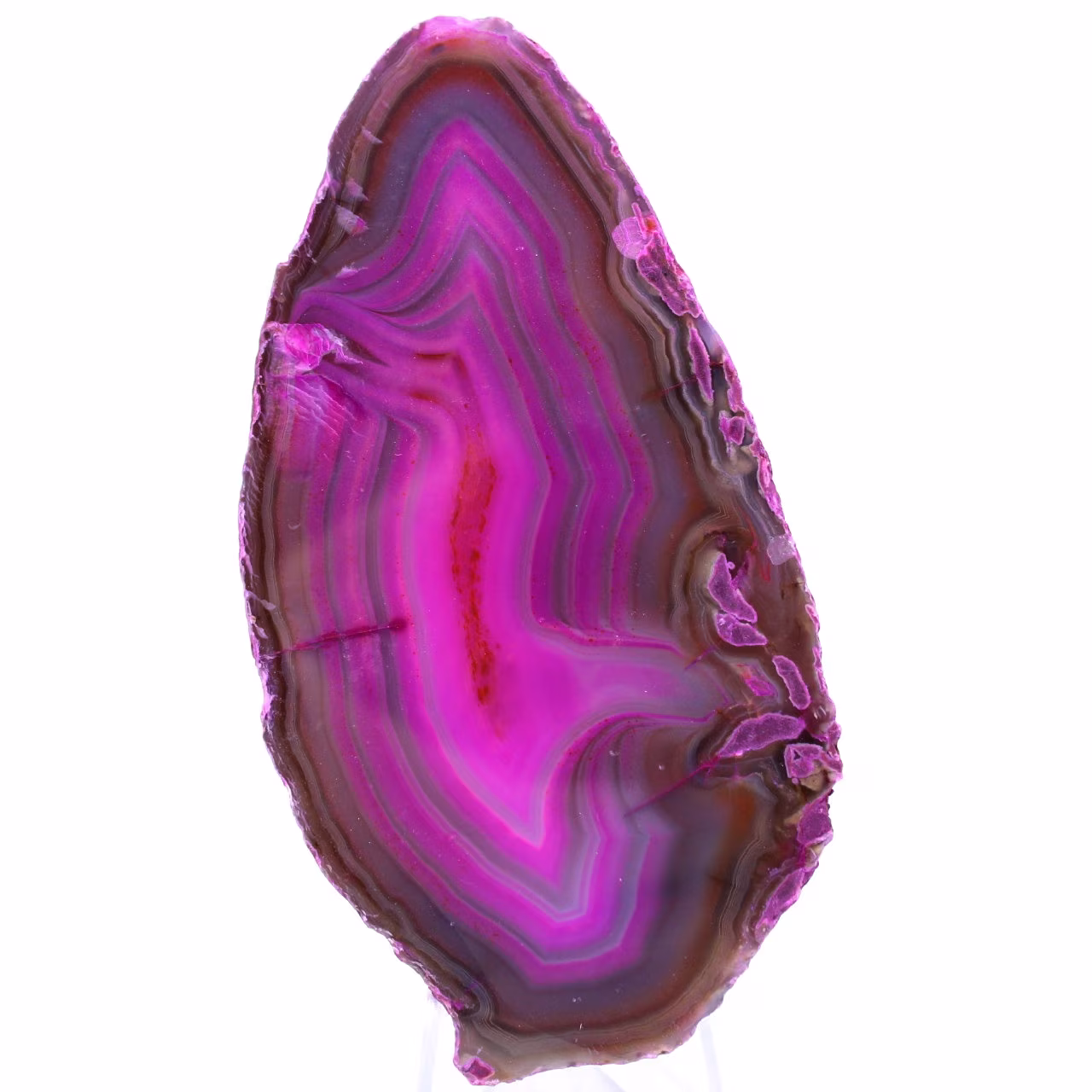 Decorative pink agate slice