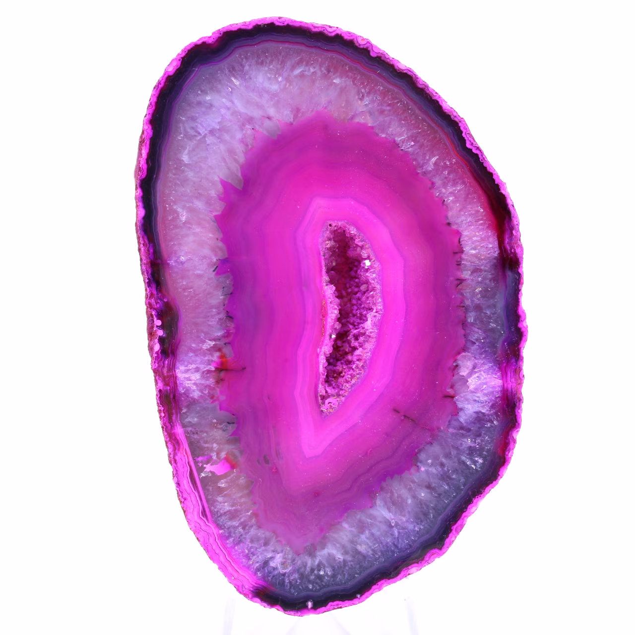 Decorative stone in pink agate
