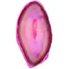 pink agate stone from brazil - 0
