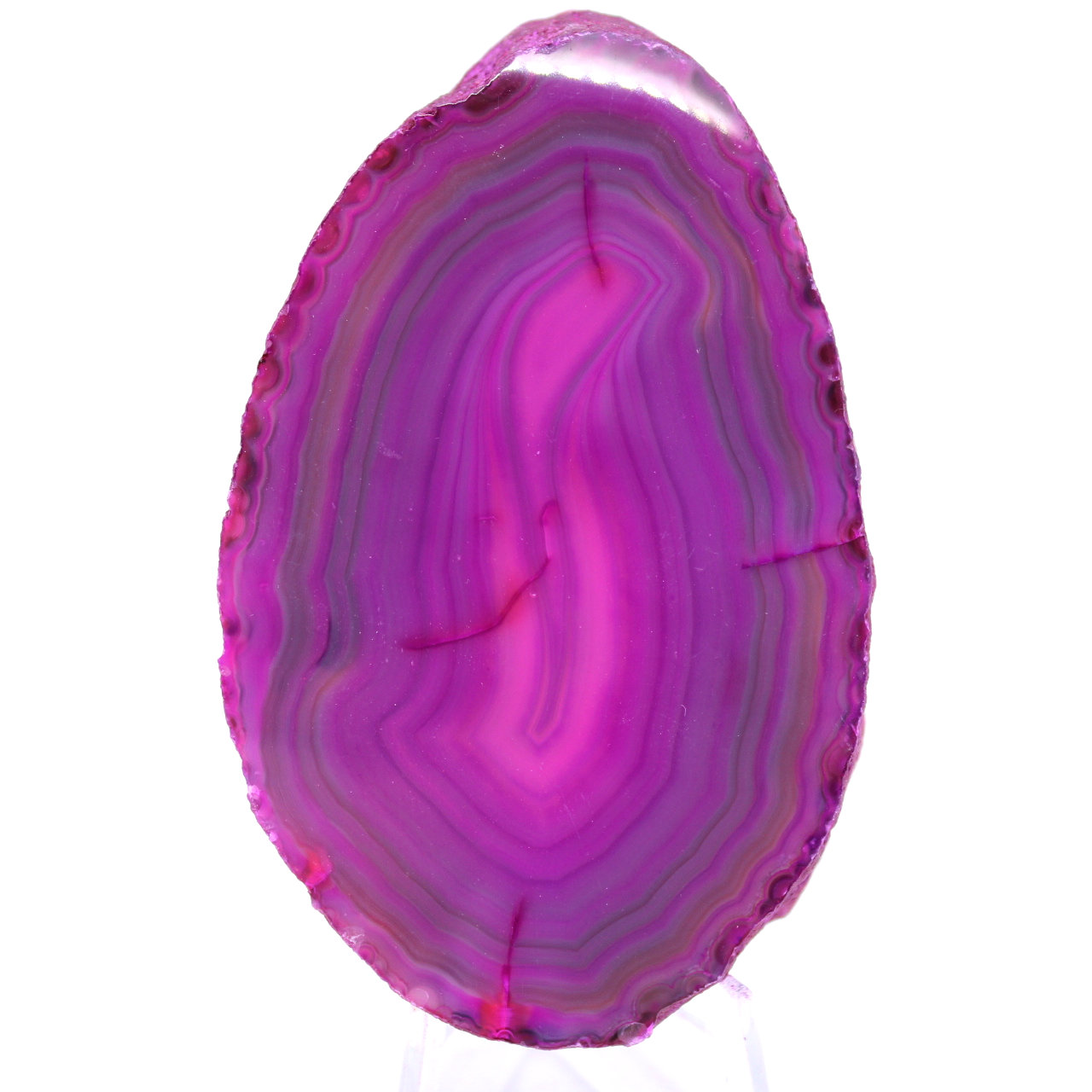 Slice of pink agate
