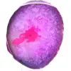 Slice of pink agate from Brazil - 0