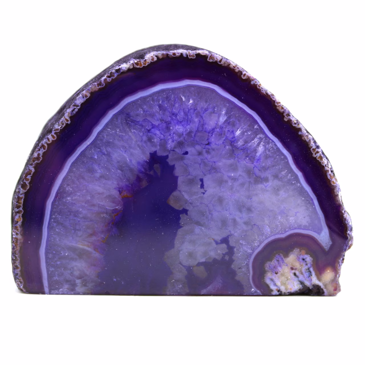 Natural decorative purple agate