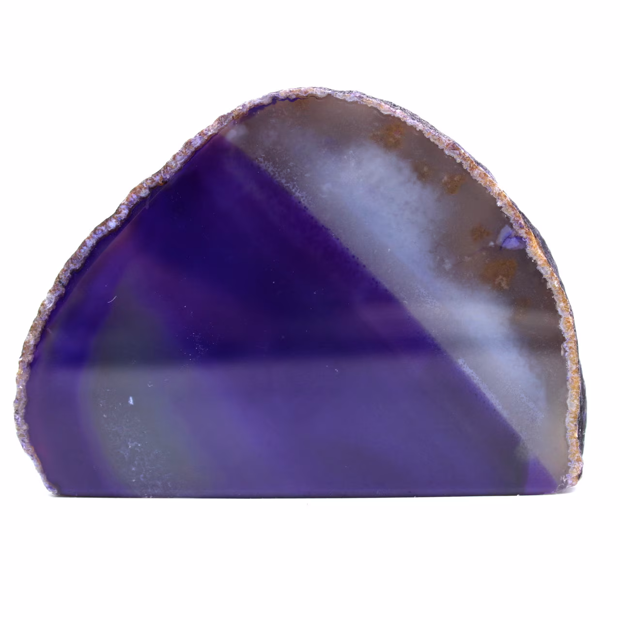 Natural decorative purple agate