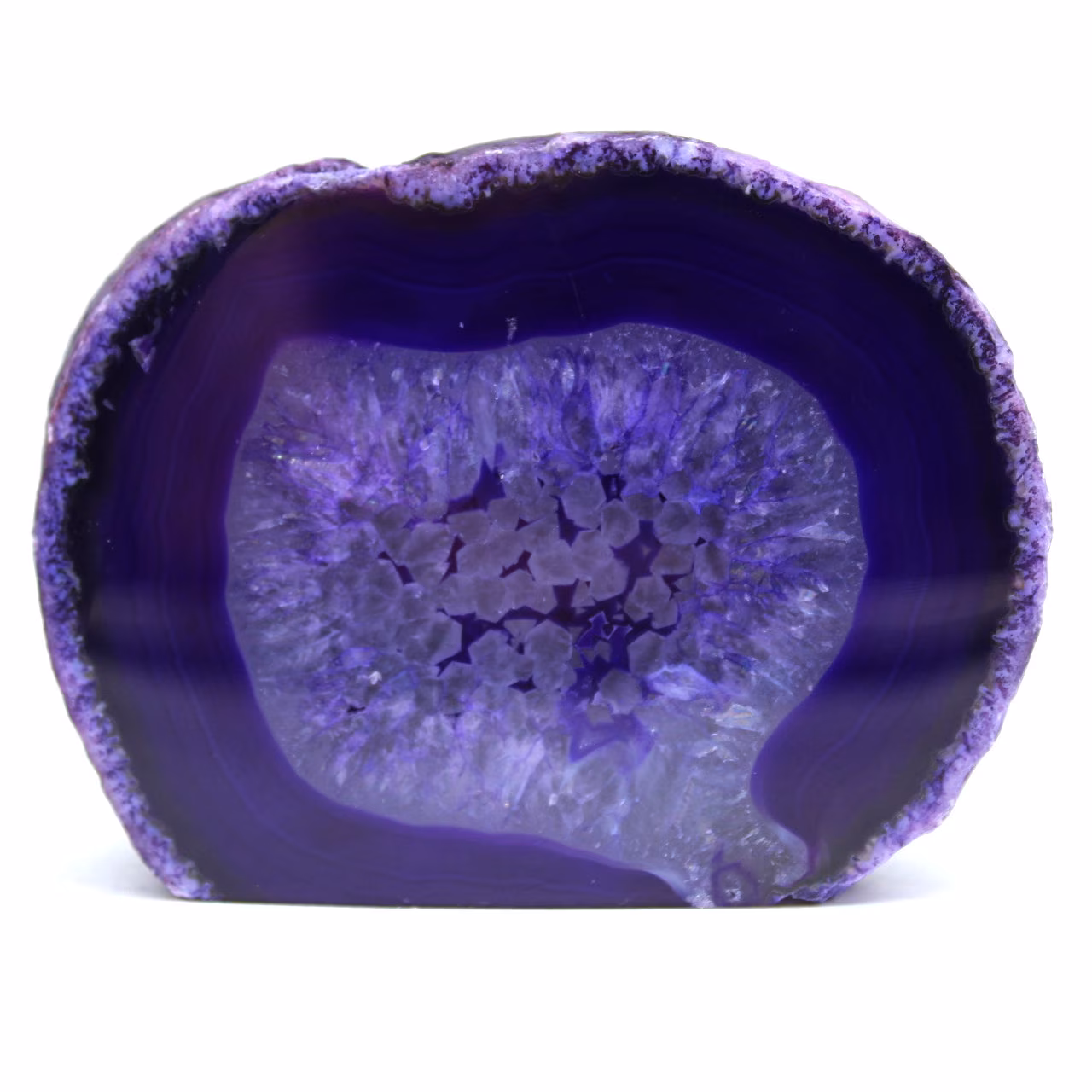 Purple agate decoration