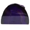purple agate stone - 0