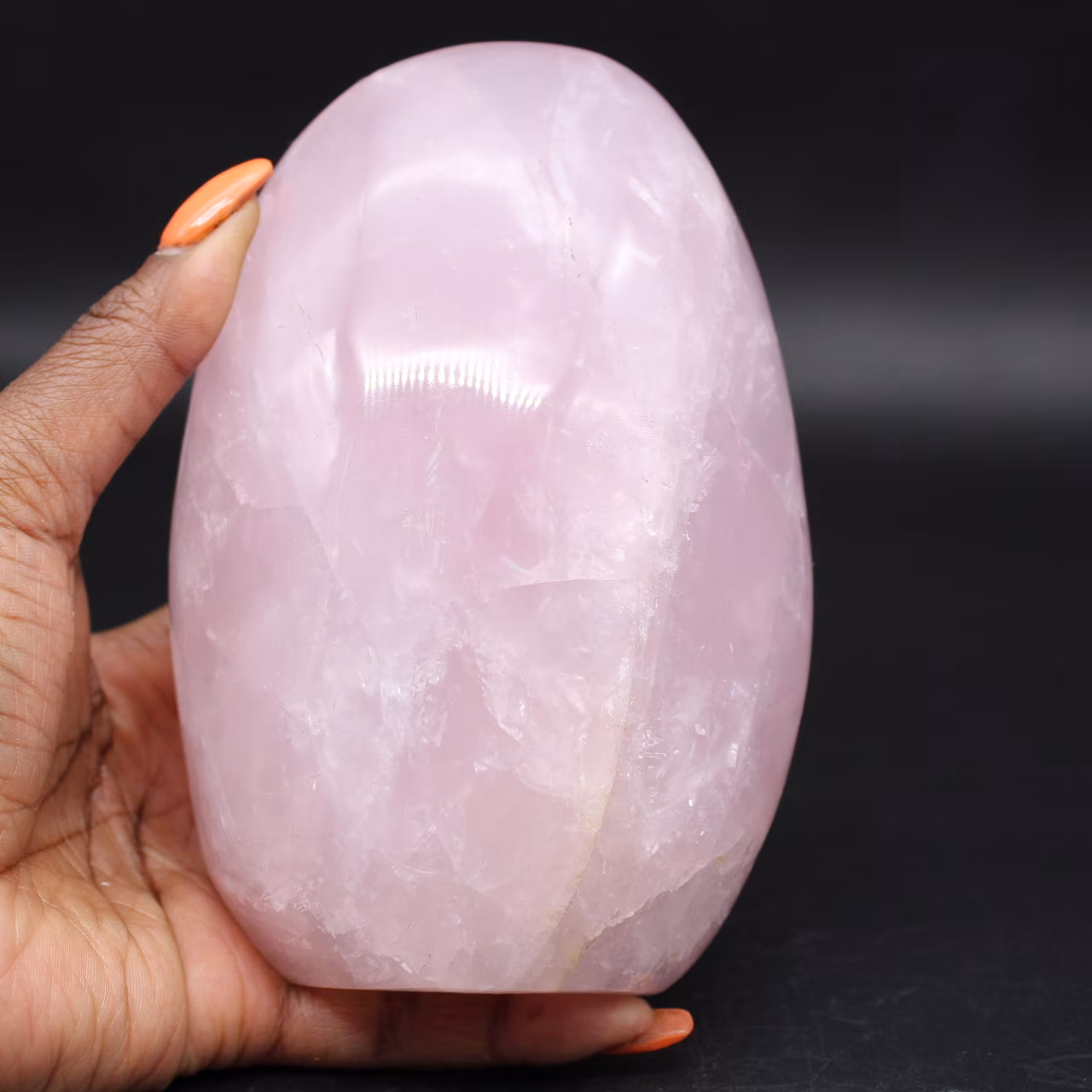 Polished Rose Quartz from Madagascar