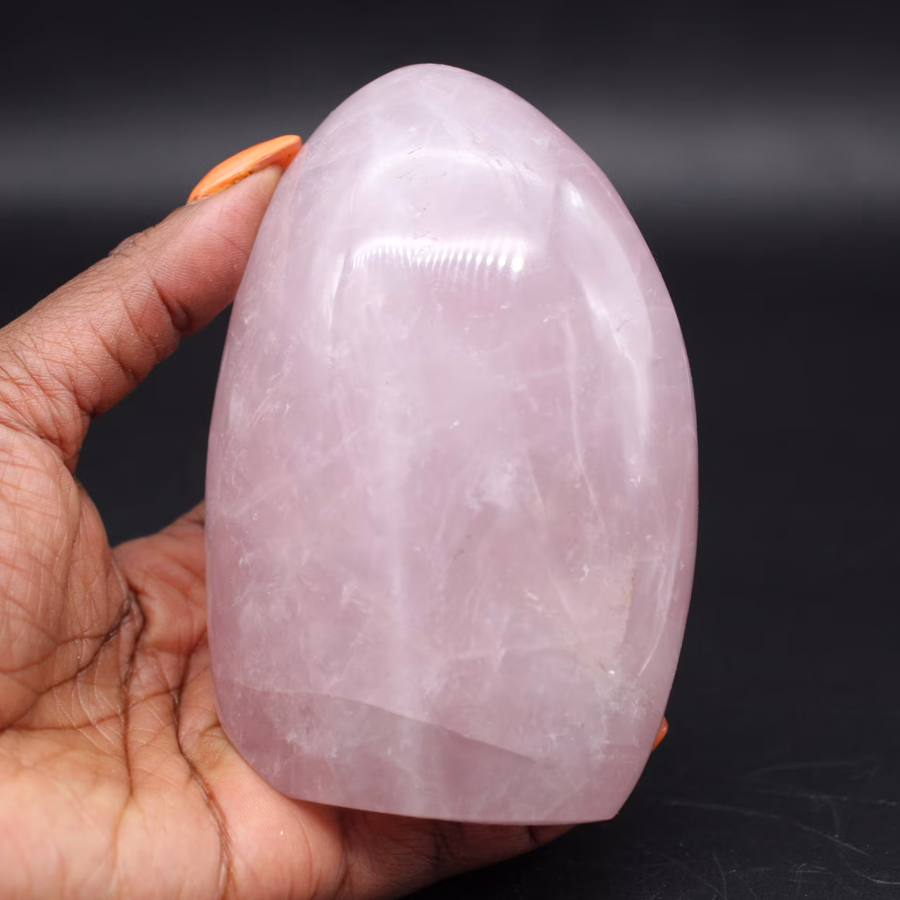 Polished Rose Quartz from Madagascar