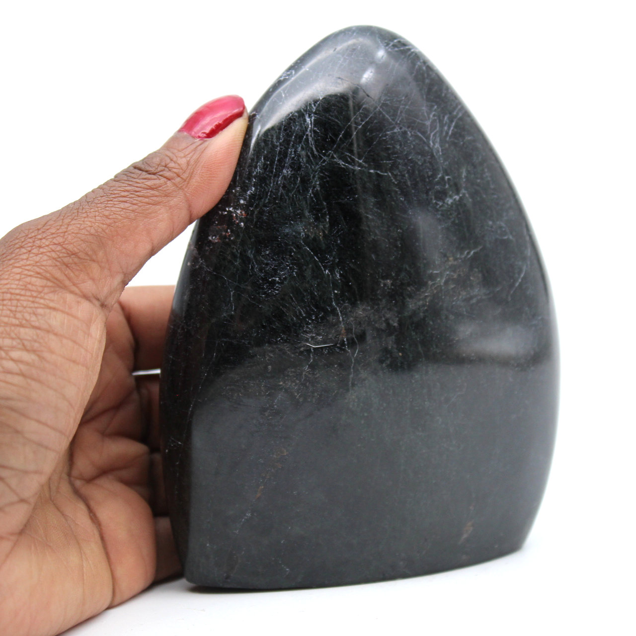 Polished Natural Black Tourmaline Block