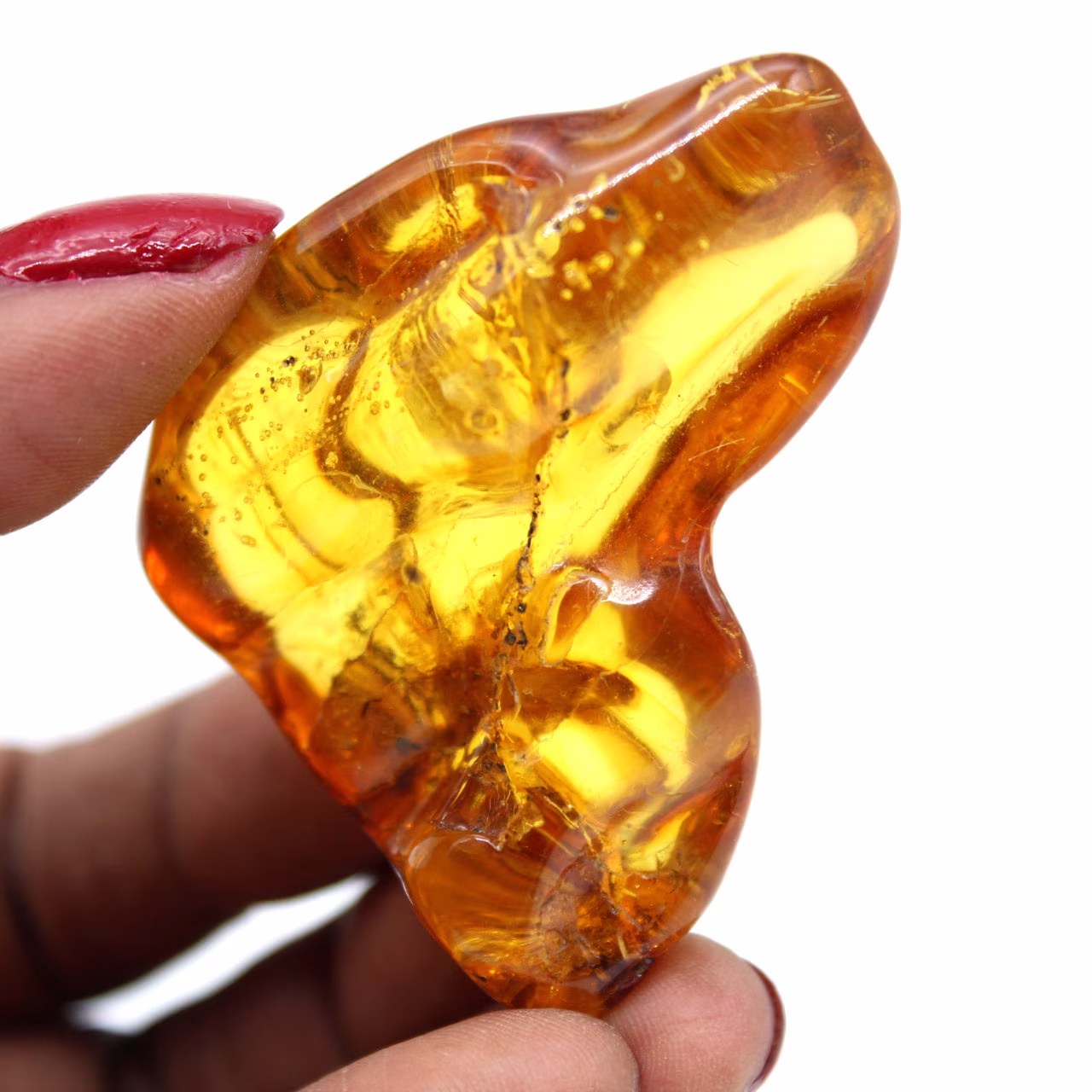 Polished amber
