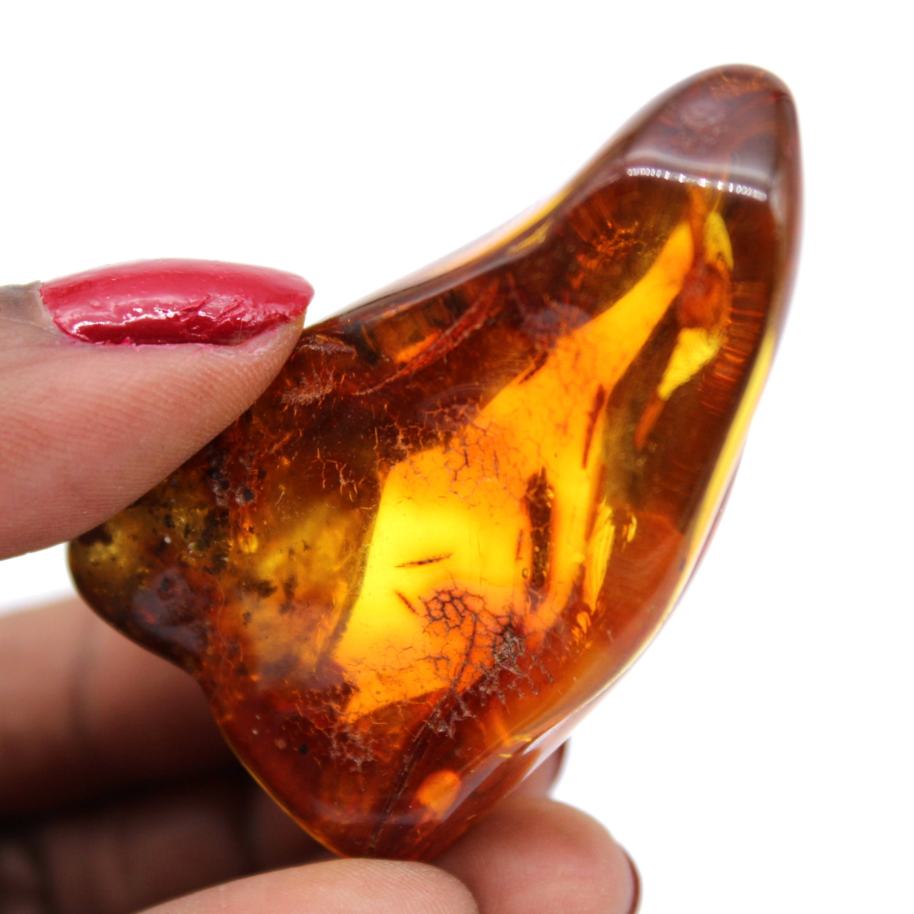 Natural amber stone