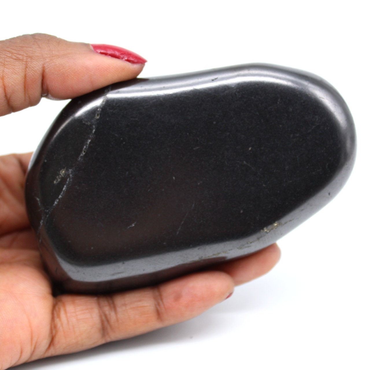 Polished shungite stone