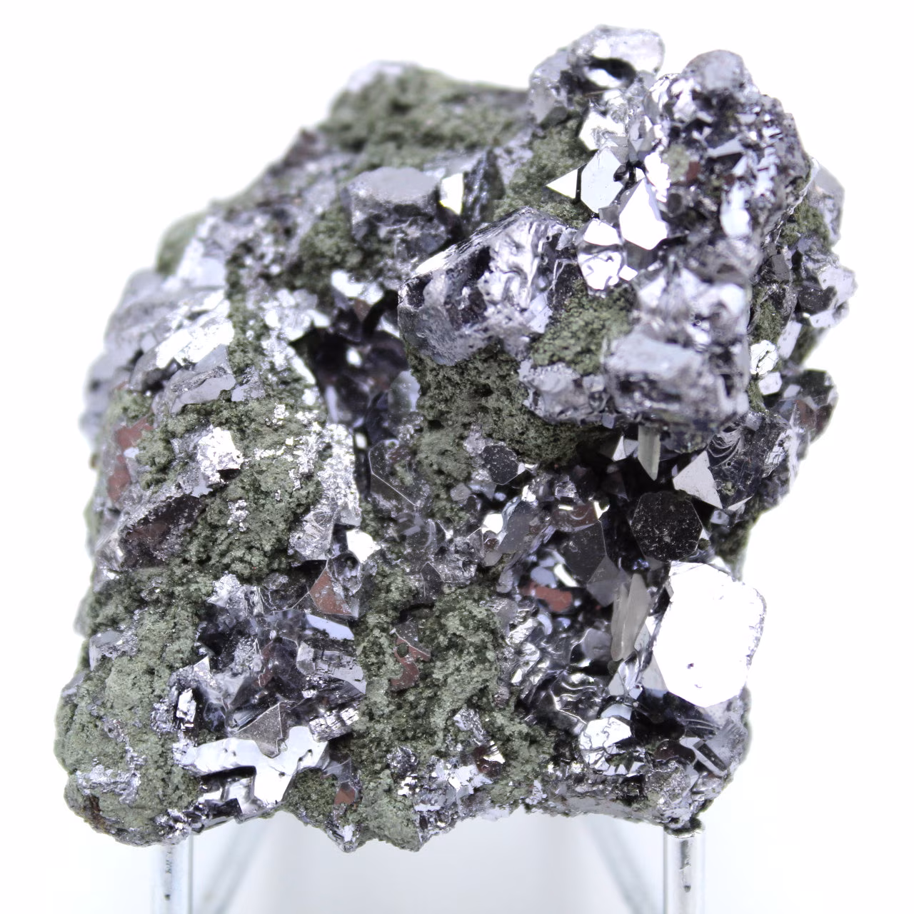 Sphalerite crystals and galena