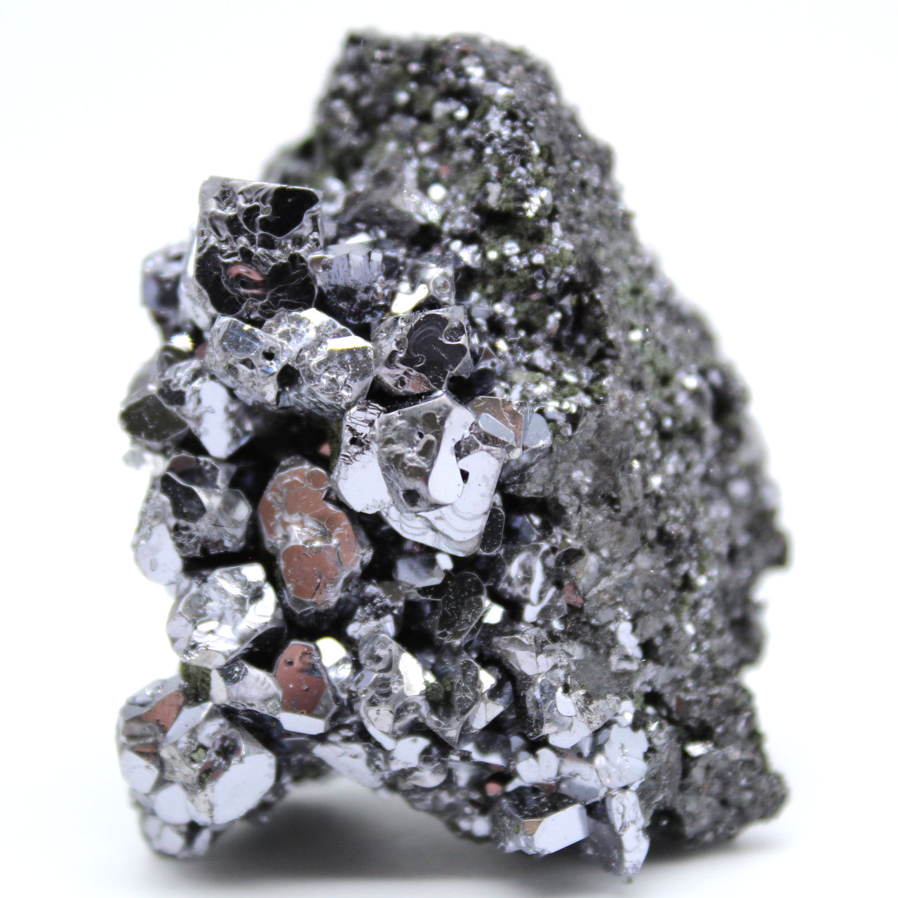 Sphalerite and galena in crystals