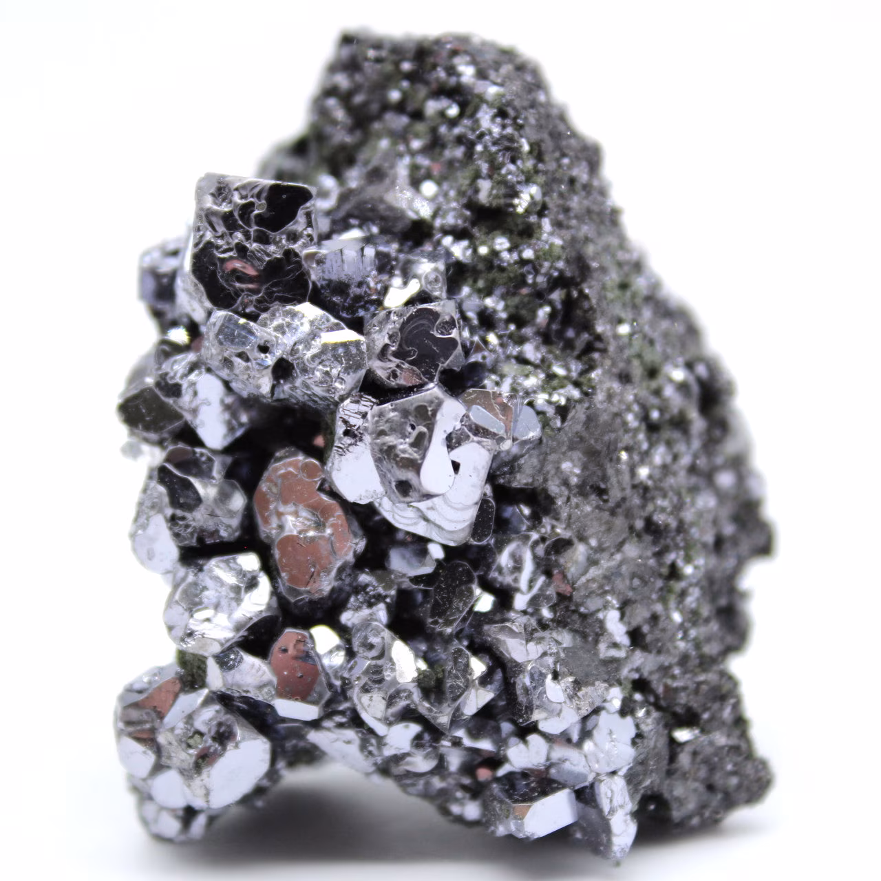 Sphalerite and galena in crystals