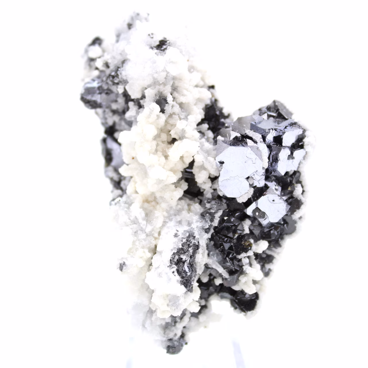 Sphalerite stone, galena and calcite