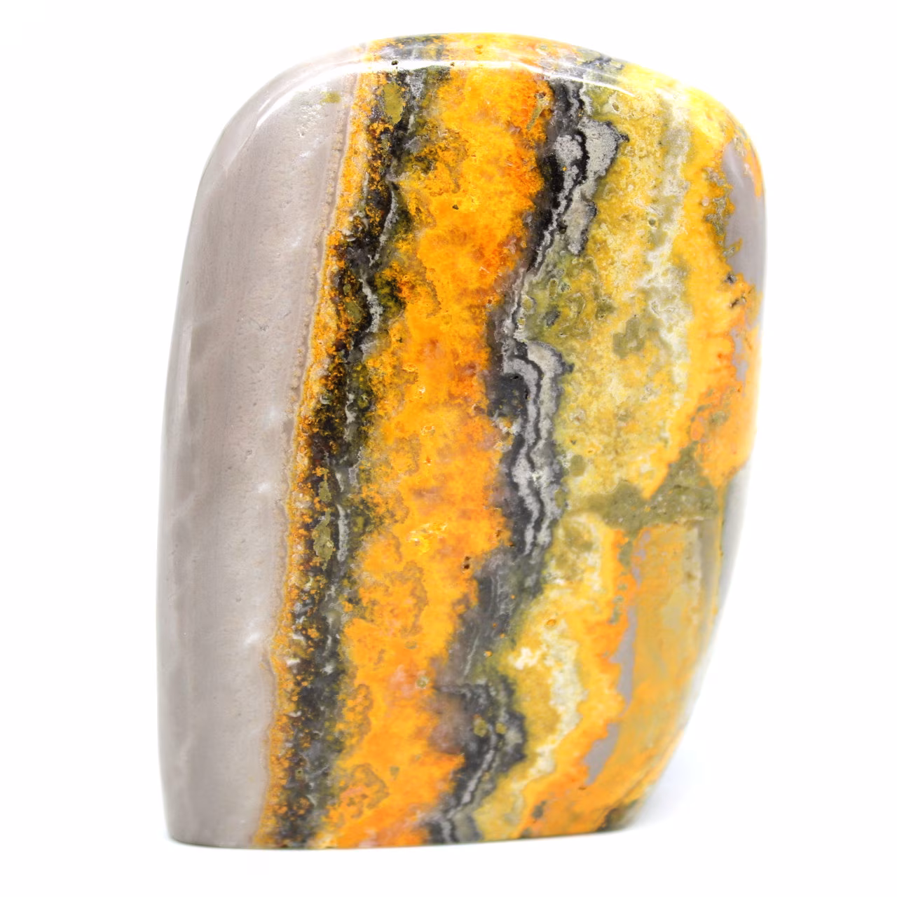 Jasper bumblebee polished stone