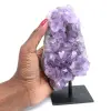 Natural amethyst on base - 0