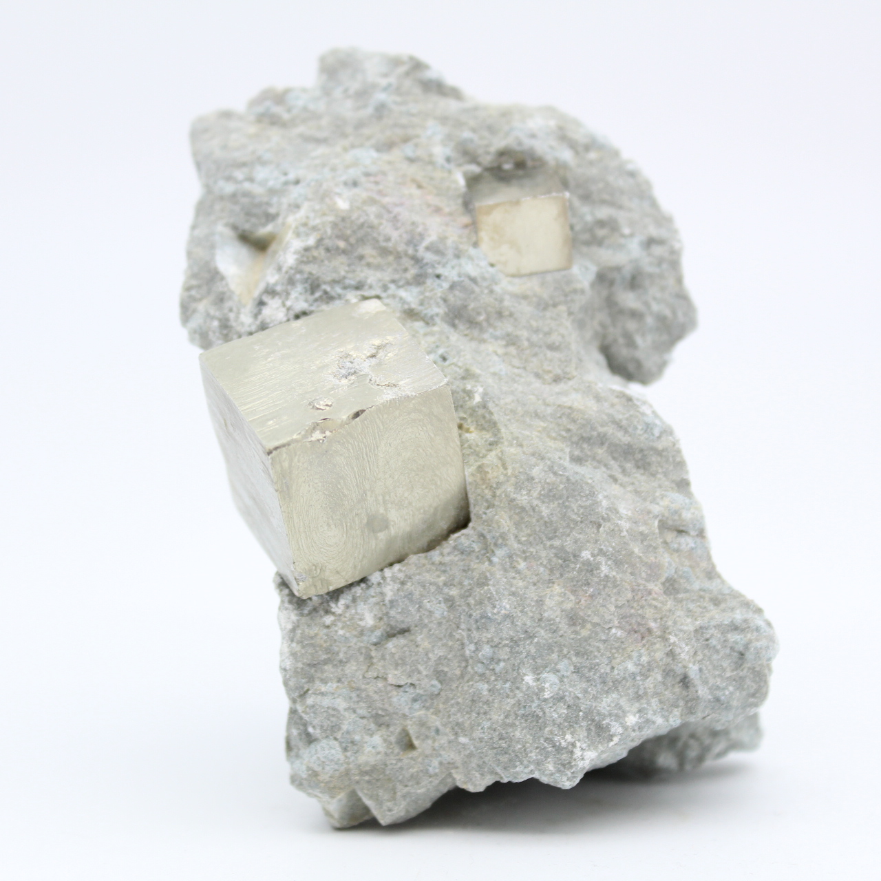 Pyrite cubes on river ganges