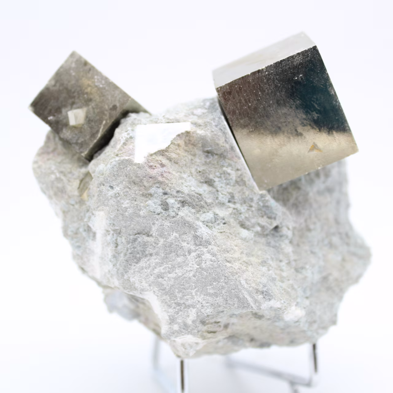 Pyrite cubes on river ganges