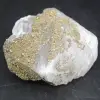 Pyrite crystals on calcite - 0