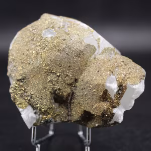 Natural calcite and pyrite