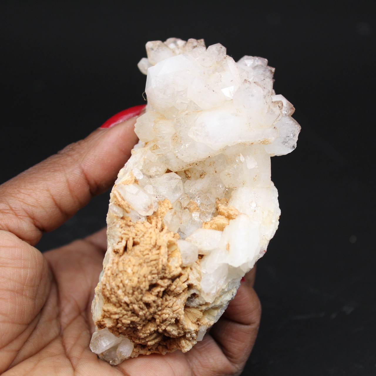 Quartz crystals and siderite