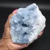 Blue crystallized celestite - 0
