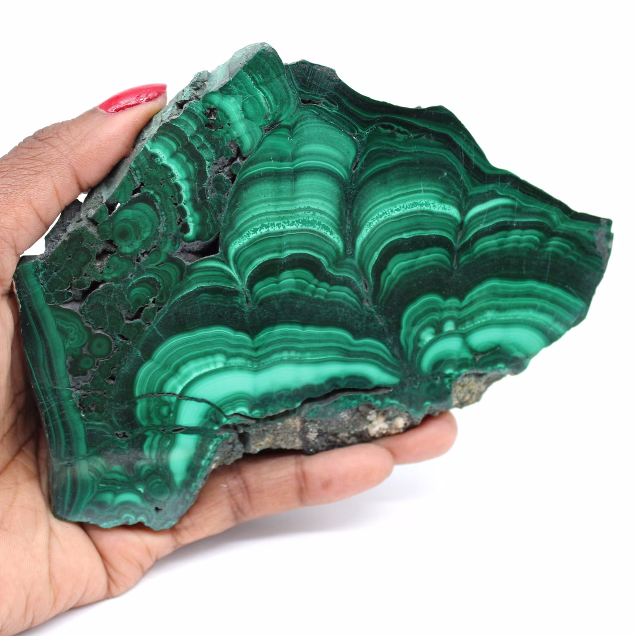 Malachite slice