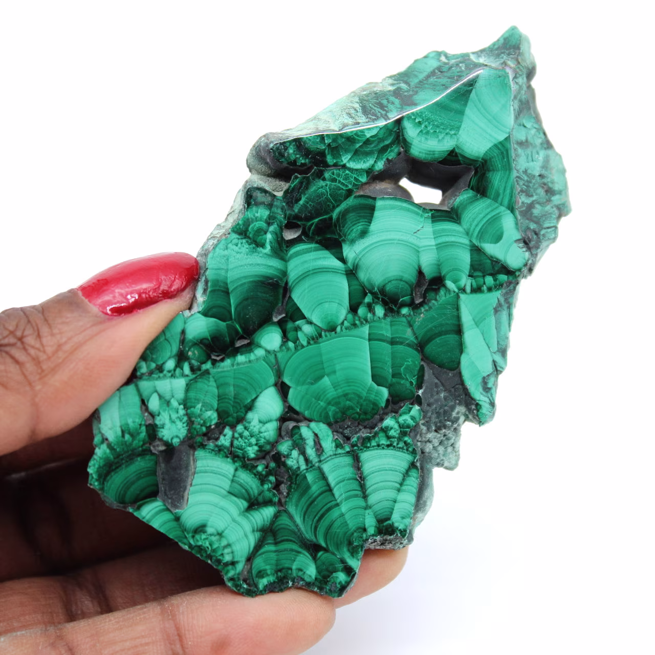 Malachite slice