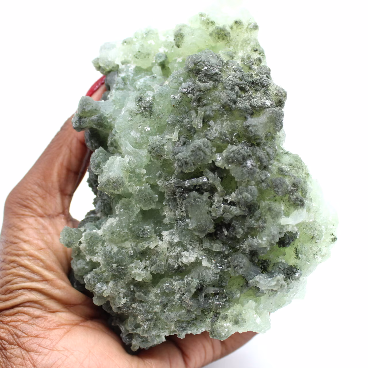 Natural prehnite rock