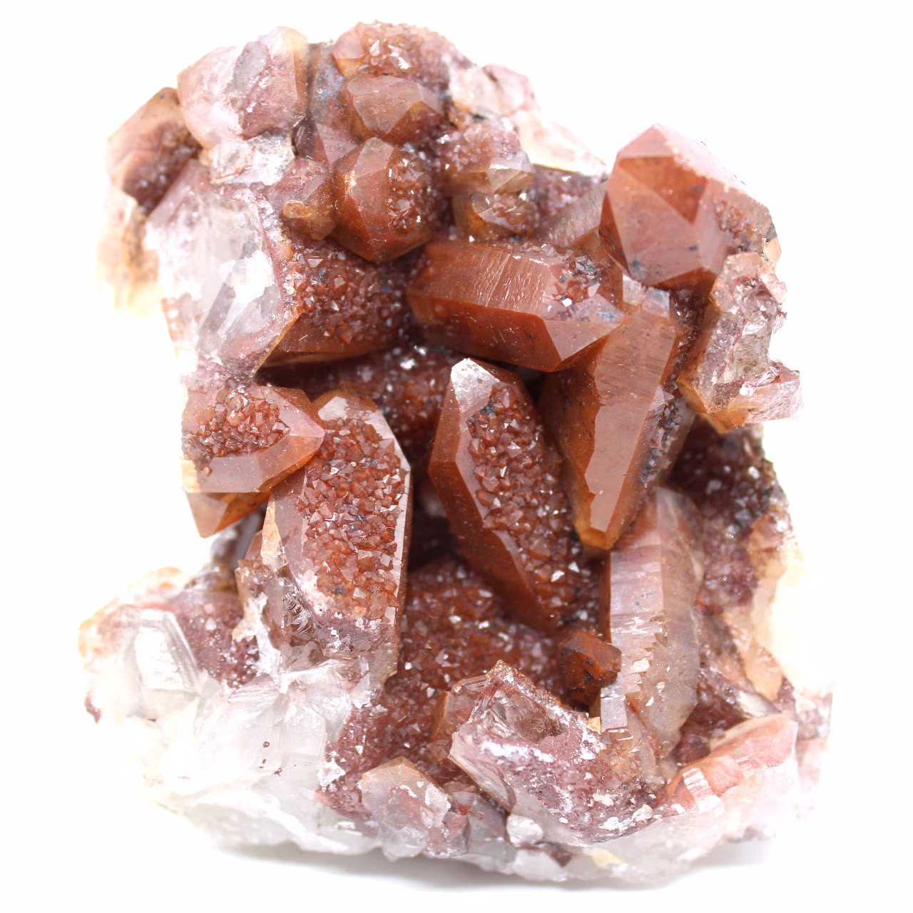 Red quartz rock